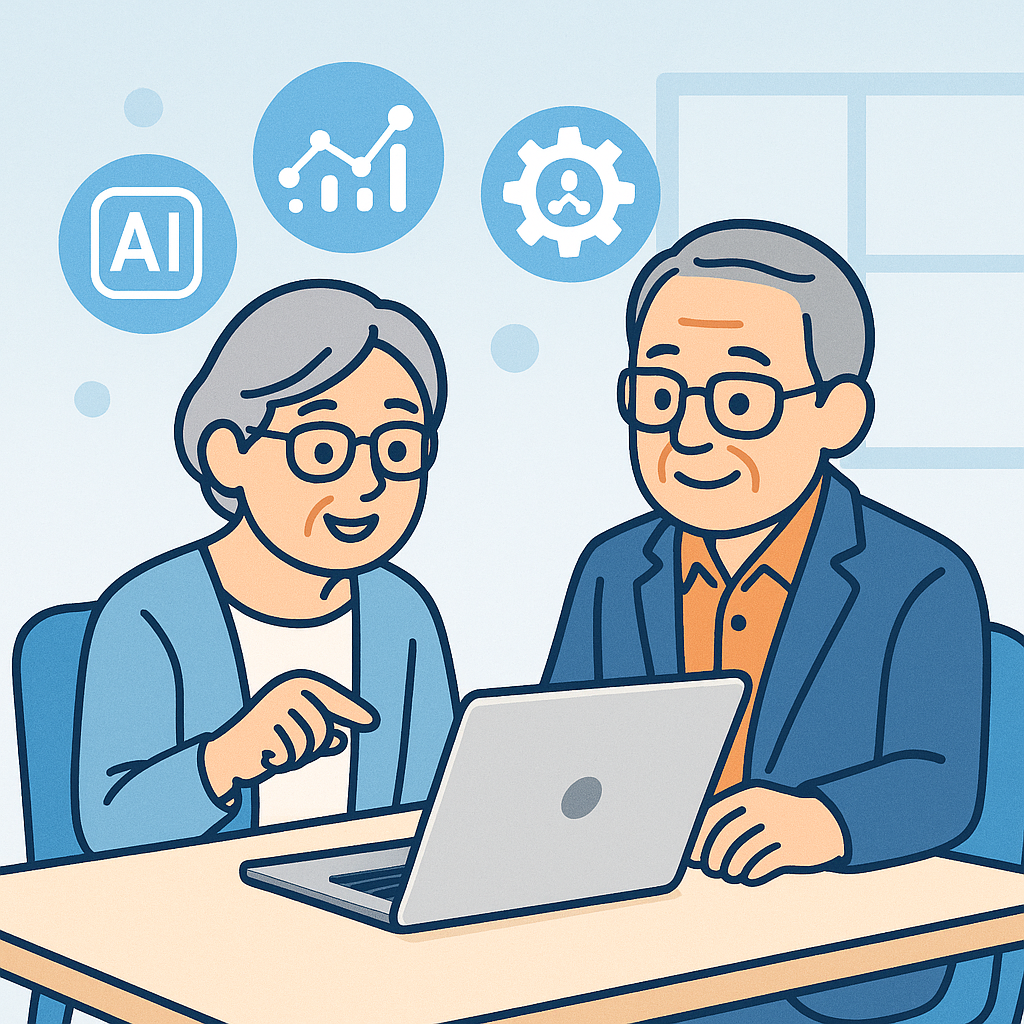シニアの方々のミーティング